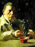 Anders Zorn sjalvportratt med faun och nymf Spain oil painting artist